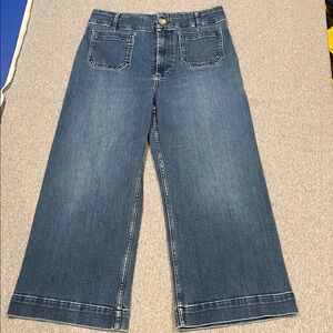 Pilcro by Anthropologie jeans The Skipper Wide-Leg cropped size 32